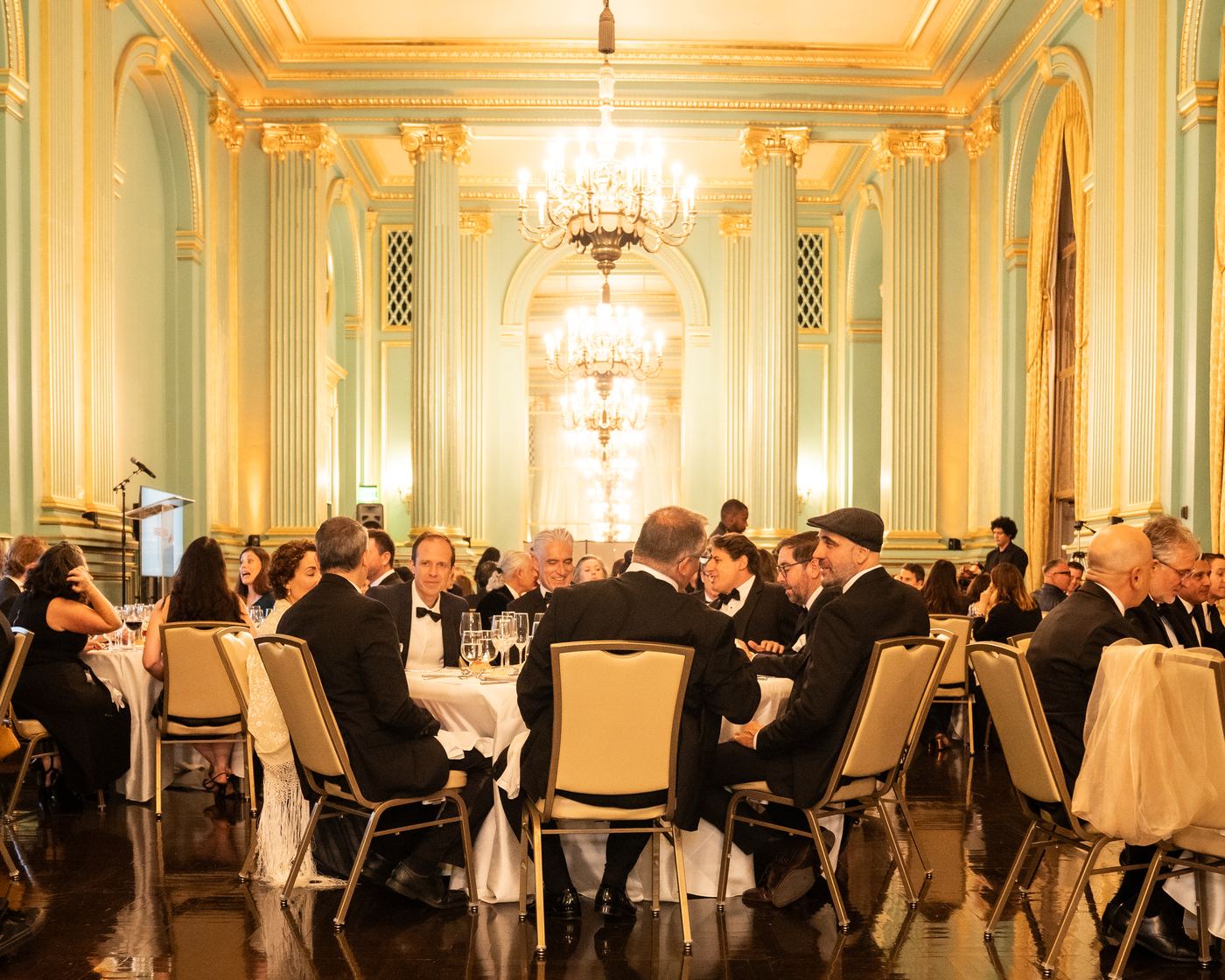 Dinner in the ballroom at the 2025 Bridges of Innovation Gala